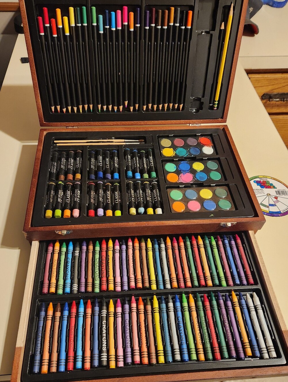 Ultimate Kids Art Set with Crayons, Colored Pencils & Watercolors